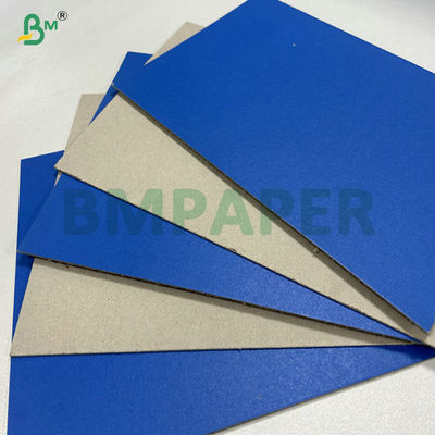 2mm 2.5mm Un lado azul laminado de fondo gris para caja de regalo 31 x 43 pulgadas