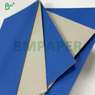 2mm 2.5mm Un lado azul laminado de fondo gris para caja de regalo 31 x 43 pulgadas