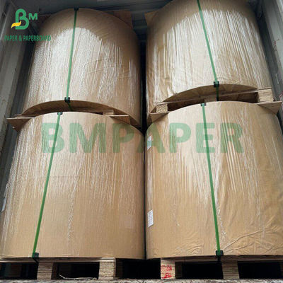 Papel de envoltura marrón sin blanquear para bolsas de protector de mango de 56 gramos 70 x 100 cm