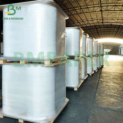 24 g de papel Kraft blanco de calidad alimentaria para la paja de beber Envuelto en 32 mm