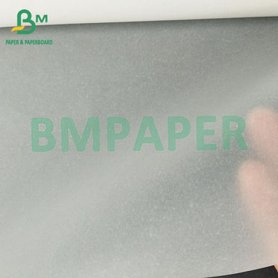 Papel blanco de rollo translúcido con heladas para trazar y dibujar