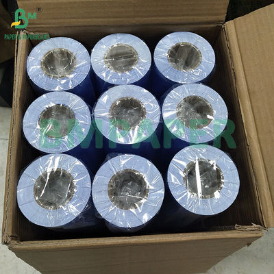 20LB 24&quot; de lado único azul violeta brillante CAD Plotter de ingeniería de bonos rollos de papel