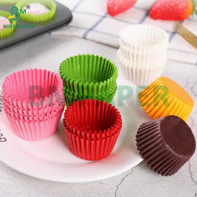 40g de papel colorado a prueba de grasa para hacer tazas de muffins desechables