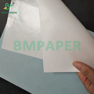 Papel de vidrio resistente al aceite blanco y azul autoadhesivo