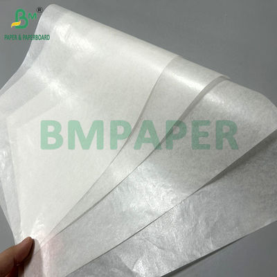 Papel blanco impermeable al aceite y revestido con cera para envolver sándwiches de 35 gramos hoja A4