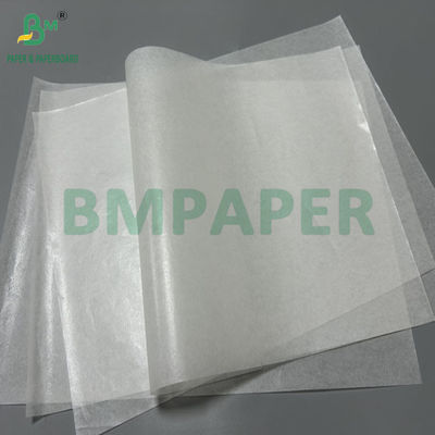 Papel blanco impermeable al aceite y revestido con cera para envolver sándwiches de 35 gramos hoja A4