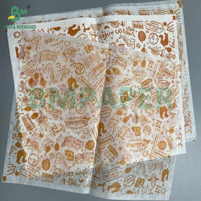 40 g 50 g Papel recubierto de cera de un lado Papel de envoltura de grado alimenticio Blanco Negro Kraft Color café