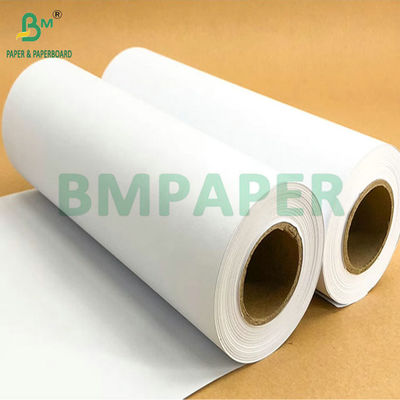 20 libras de buena blancura sin revestimiento Papel Plotter Brillante para Ingeniería 36 pulgadas x 50 yardas 2 &quot; núcleo
