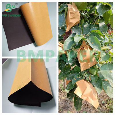 56gm Bolsas de papel protector de mango marrón y negro