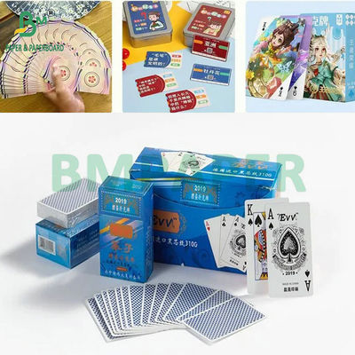 310gm de alta opacidad de núcleo negro de cartón para cartas de juego de gama alta