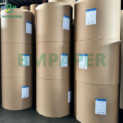 35gm 40gm Papel Kraft de color marrón vidriado por máquina MGBK Papel Kraft trasero de un lado brillante