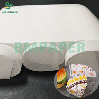 40 gramos de papel blanco a prueba de grasa para hamburguesas Kit3 Kit7