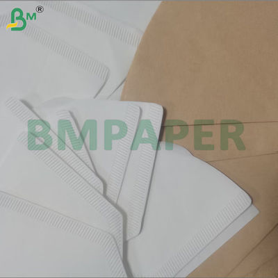 Papel de filtro de café desechable marrón 100 Cuenta 2-4 tazas Papel ondulado