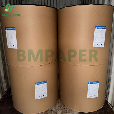 Cartón Kraft 320g + 20g PE Papel de taza de alimentos natural marrón 32" rodillos 3 "Corazón 32 1 Meter de diámetro exterior