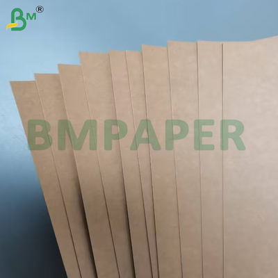 360 g + 20 g de papel de base de copa con recubrimiento PE de lado único marrón de grado alimenticio