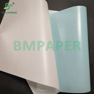 Papel de vidrio brillante de un lado de 40 a 60 g para el reverso de la etiqueta Papel blanco amarillo azul