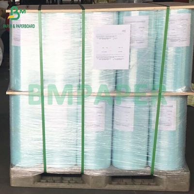Papel de vidrio brillante de un lado de 40 a 60 g para el reverso de la etiqueta Papel blanco amarillo azul