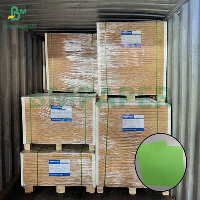 80 gm Papel sin madera verde loro de 25,5" x 38,5" Hojas de papel de color