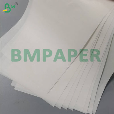 Papel blanco resistente a la grasa de 45 gramos Papel de envoltura encerado 80 * 110 cm