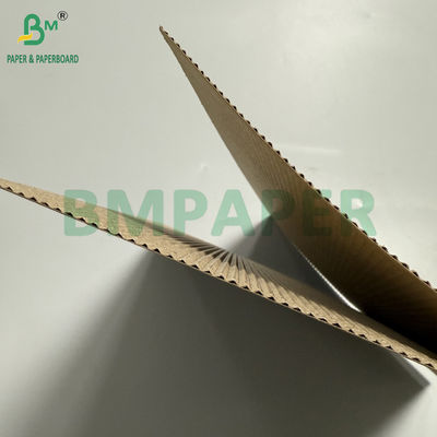 90 gm + 90 gm 2 Rollos de papel ondulado marrón de pliegue de 100 cm x 50 m Rollos multiusos de una sola cara