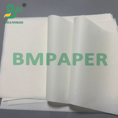 Papel blanco resistente a la grasa de grado alimenticio de 38 gramos, resistente a altas temperaturas 80 * 110 cm