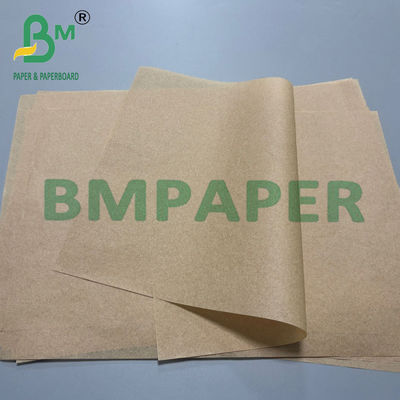 Papel a prueba de grasa marrón de 38 g 100% de pulpa virgen de cartón de envoltura encerado