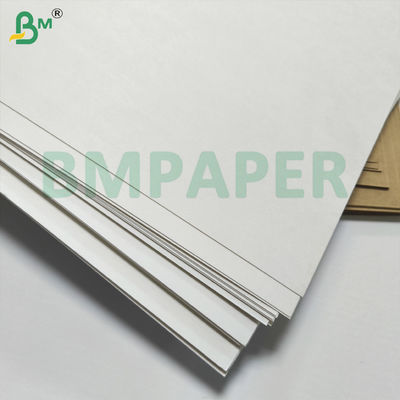 BMPAPER Papel blanco y marrón a prueba de líquidos laminado con recubrimiento PE