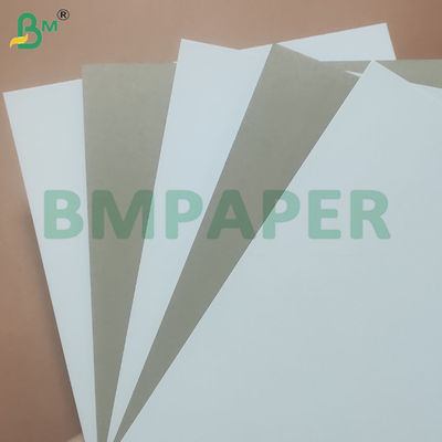 Papel blanco revestido de espalda gris de cartón dúplex para hacer cajas