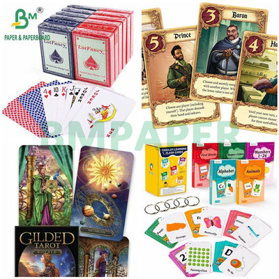 Papel de cartas de juego C2S de núcleo negro 280g 290g 300g para la impresión de tarjetas de tarot