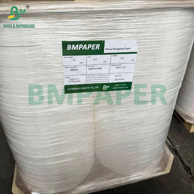 Papel de embalaje de paja blanca de 28 gramos 22mm 25mm 28mm 33mm 35mm 50mm X 7000m