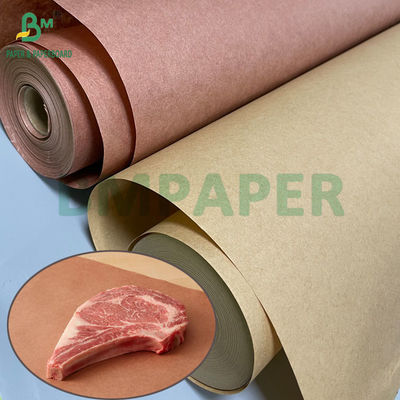 60gm 65gm Papel de carnicero de melocotón Papel de envoltura de alimentos para barbacoa Carne de fumar