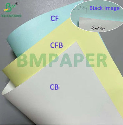 CB Blanco CFB Rosa CF Amarillo NCR Papel 60g 65g 75g para 3 Ply Impresión de facturas