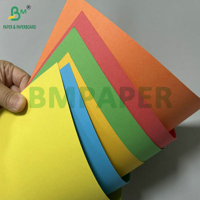 70 gramos 80 gramos A0 A1 Papel de colores sin recubrimiento rosa verde para impresión offset