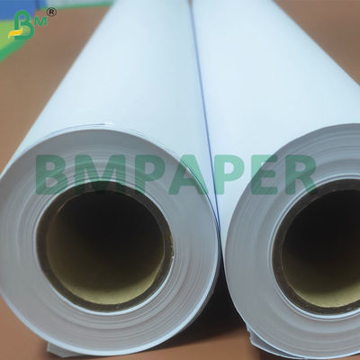 Alta rigidez 2/3 de pulgada tamaño del núcleo de papel de impresión de dibujo CAD blanco rollos