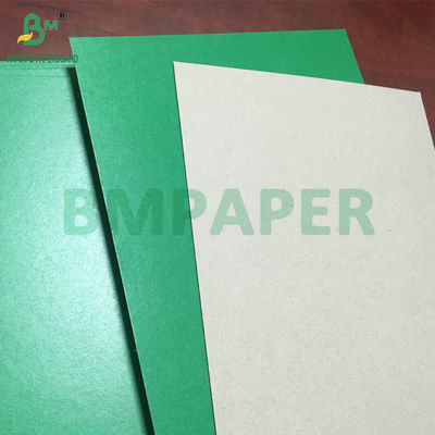 Rigidez 2 mm 2.5 mm de cartón de fondo gris revestido de color verde para hacer caja