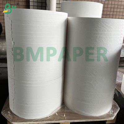 Logotipo personalizado Impreso Biodegradable 28gsm Papel de envoltura de paja de calidad alimenticia blanca para embalaje de paja de bebida individual