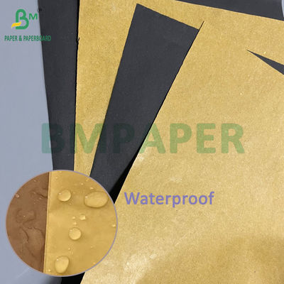 Respirable impermeable 54G 56G de cera recubierto de mango bolsa protectora de papel exterior amarillo