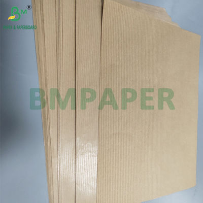 Papel artesanal marrón con nervaduras de 60 gramos para envolver regalos resistente a las lágrimas 70 x 100 cm