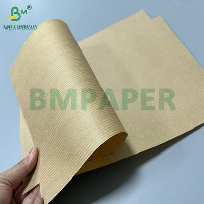 60 gramos 30 pulgadas de ancho 1 lado MG Papel Kraft con costillas marrón puro para el embalaje
