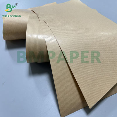 60 gramos 30 pulgadas de ancho 1 lado MG Papel Kraft con costillas marrón puro para el embalaje