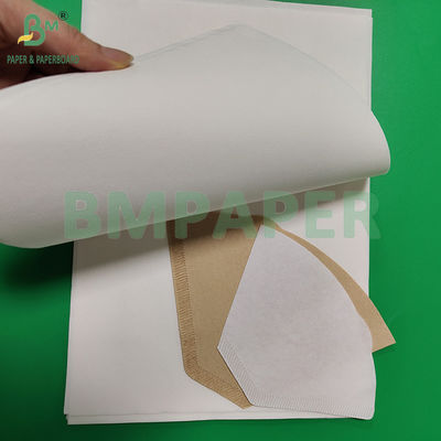 30-100gm 100% Pulpa de madera blanqueada Filtros de café desechables