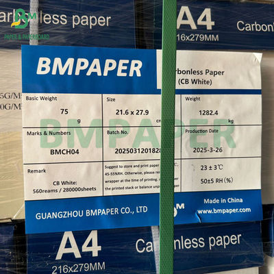 56g - 78g Autocopia digital carta de papel NCR tamaño 8/2 x 11 pulgadas imagen negro