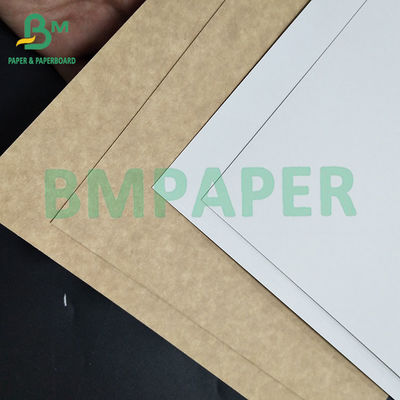 300 gramos de un lado Blanco Marrón De espaldas Desechable horneado Kraft Panes Tabla 0,45 mm
