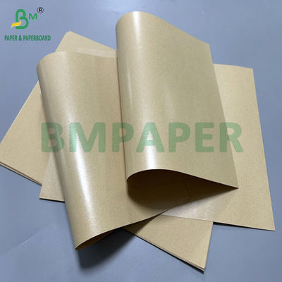 50 gramos 60 gramos Papel Kraft PE recubierto de color marrón a prueba de grasa para bolsas de alimentos 70 cm de ancho