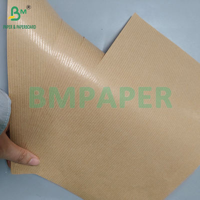 50 gm 60 gm Papel Kraft de un lado bruno brillante a rayas para el embalaje de alimentos
