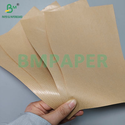 50 gm 60 gm Papel Kraft de un lado bruno brillante a rayas para el embalaje de alimentos