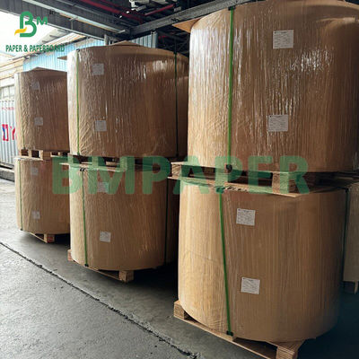 50 gm 60 gm Papel Kraft de un lado bruno brillante a rayas para el embalaje de alimentos