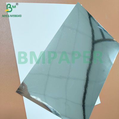 400gm 425gm papel de cartón de espejo de plata para caja de embalaje