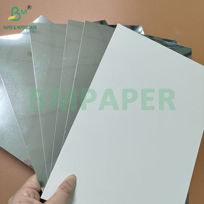 400gm 425gm papel de cartón de espejo de plata para caja de embalaje
