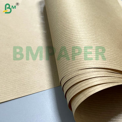 Papel Kraft de 60 gramos liso de un lado bruno brillante a rayas para embalaje de alimentos artesanía / bricolaje